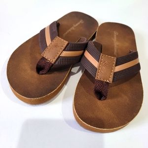 Toddler Tommy Bahama brown sandals flip flops size 8 10